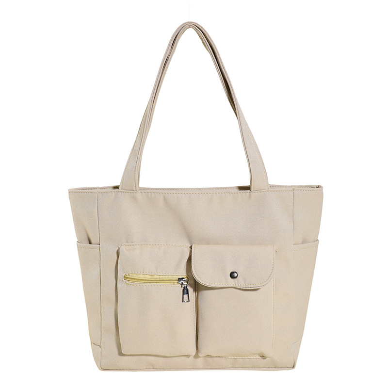 Bolsa de tela de nylon de gran capacidad para mujeres 2024 nueva clase de estudiantes universitarios para viajar bolso de hombro simple