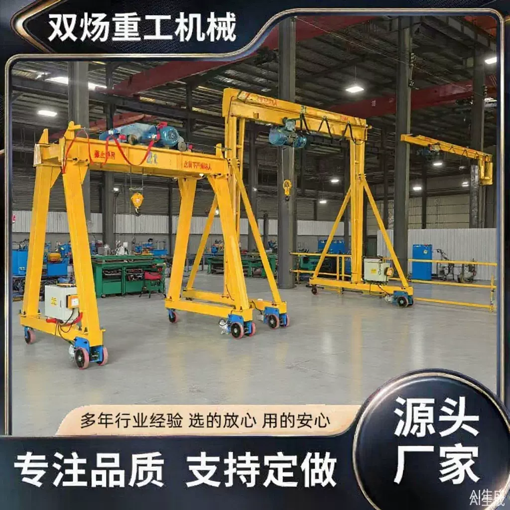 起重设备厂家3吨无轨万向龙门架起重机3吨移动式可拆卸电动龙门架