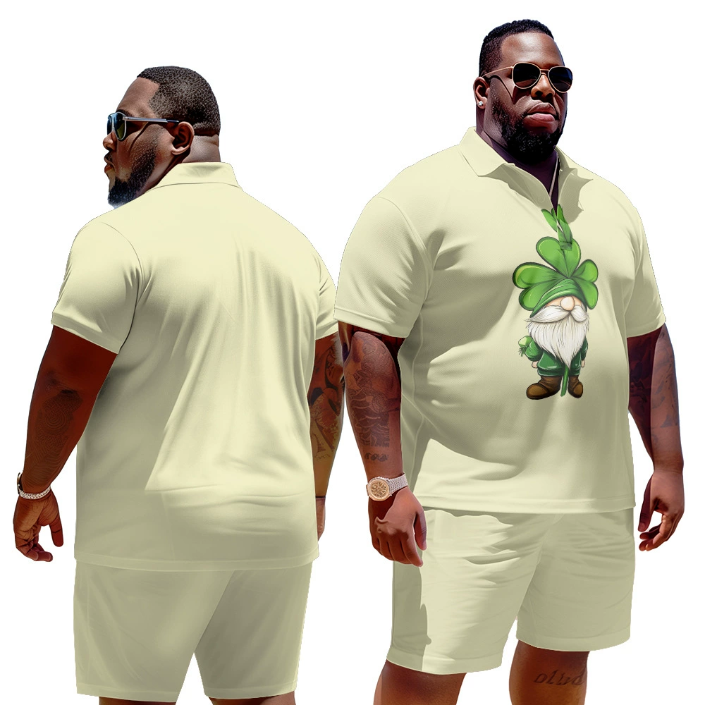 (Граница торговли), набор, европейский стиль, с коротким рукавом, 3D, плюс размер
