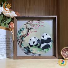 ✅锐意湘绣双面绣摆件中国风湖南特色礼品简约百搭商务礼物家居饰