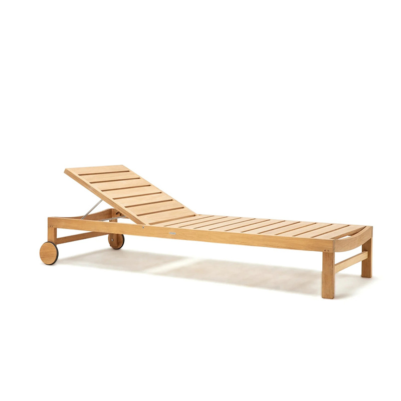 Cama de teca al aire libre patio villa piscina sillón jardín al aire libre alojamiento balcón arena impermeable madera maciza cama