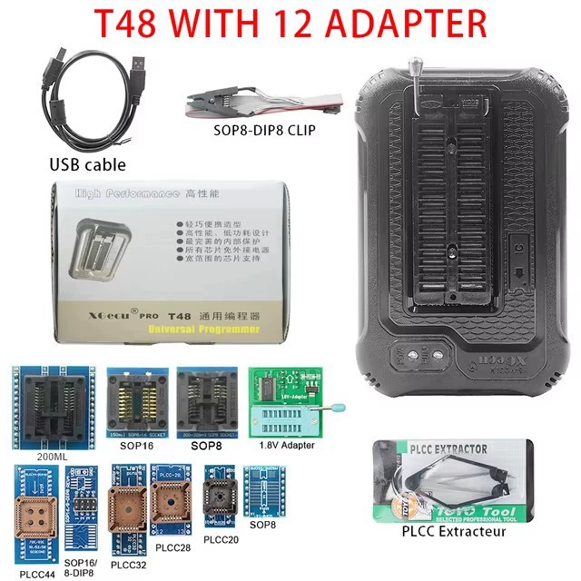 TL866 Third Generation Upgraded T48 USB Universal Programmer T48 Plus NAND EMMC Burner
