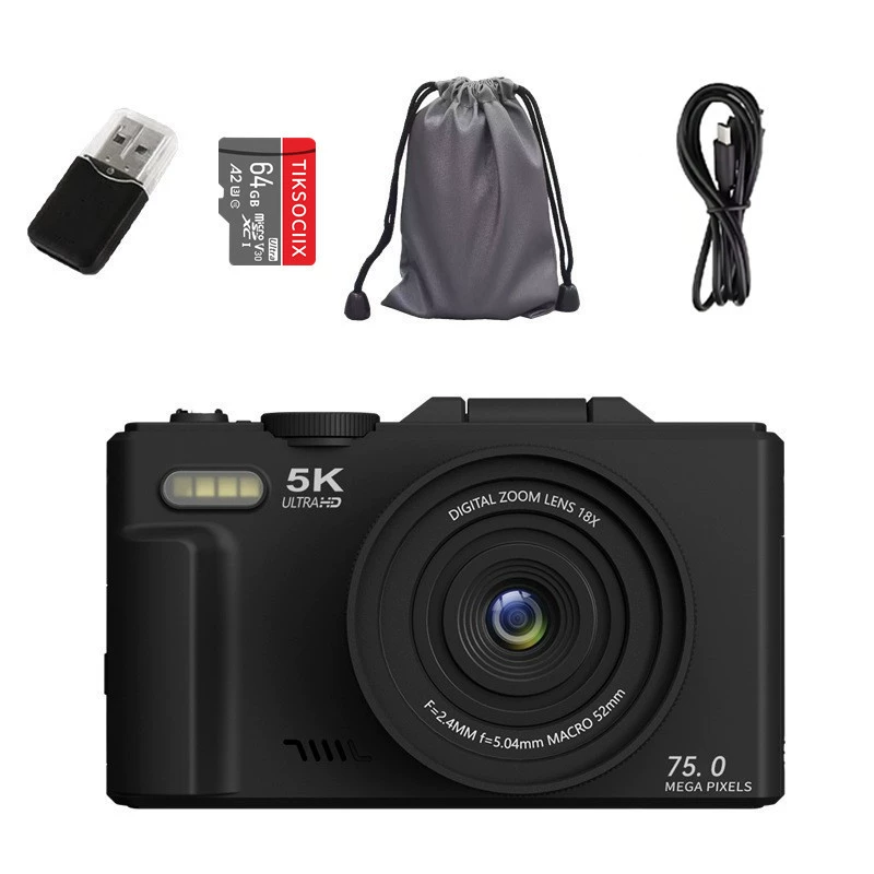 Камера-перевёртыш CCD W1, 4K/5K HD, фильтр «красота» и передача по Wi‑Fi