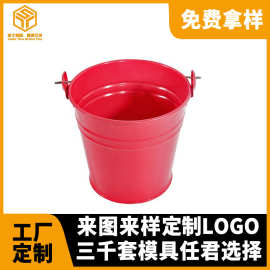 广东厂家 马口铁爆米花桶定做 圆形手提镀锌铁玩具小冰桶定制铁盒
