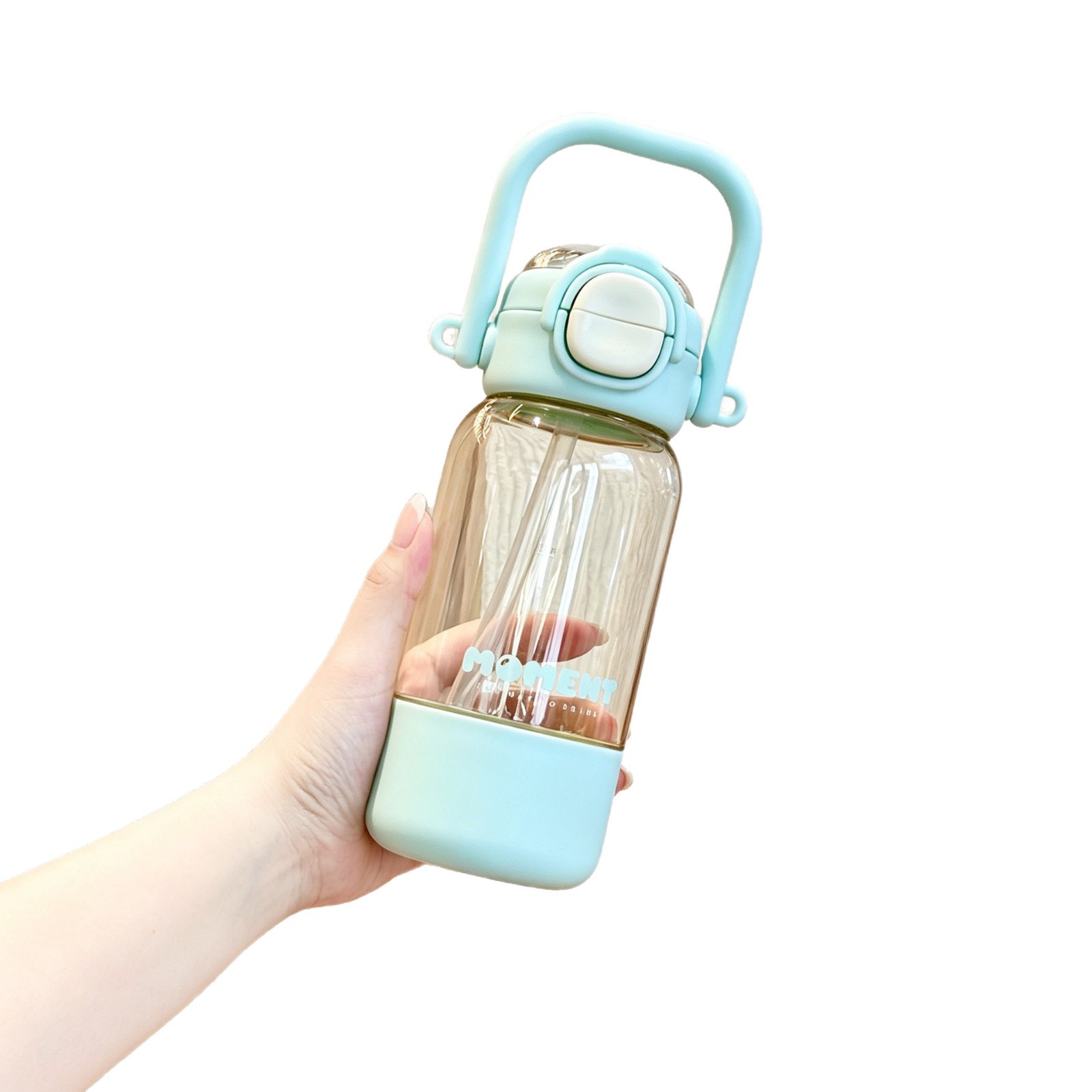 2026 nuevo simple de alto valor visual de lujo ligero taza de agua PPSU de gran capacidad para estudiantes portátiles de mano taza de bebida doble