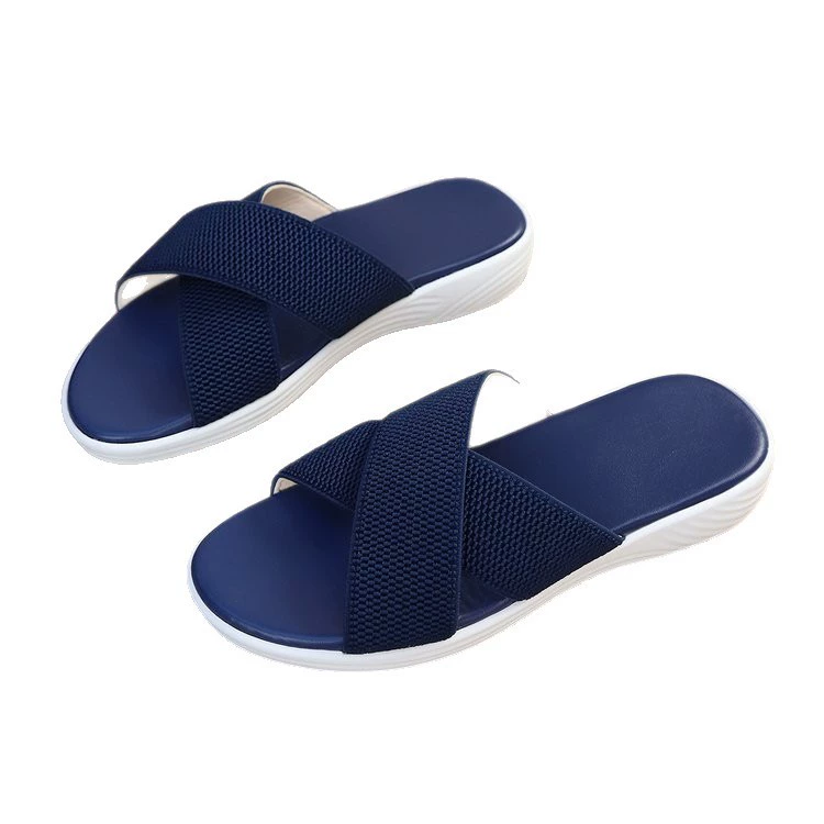 Summer comfortable breathable elastic sandals platform, plus size, European style