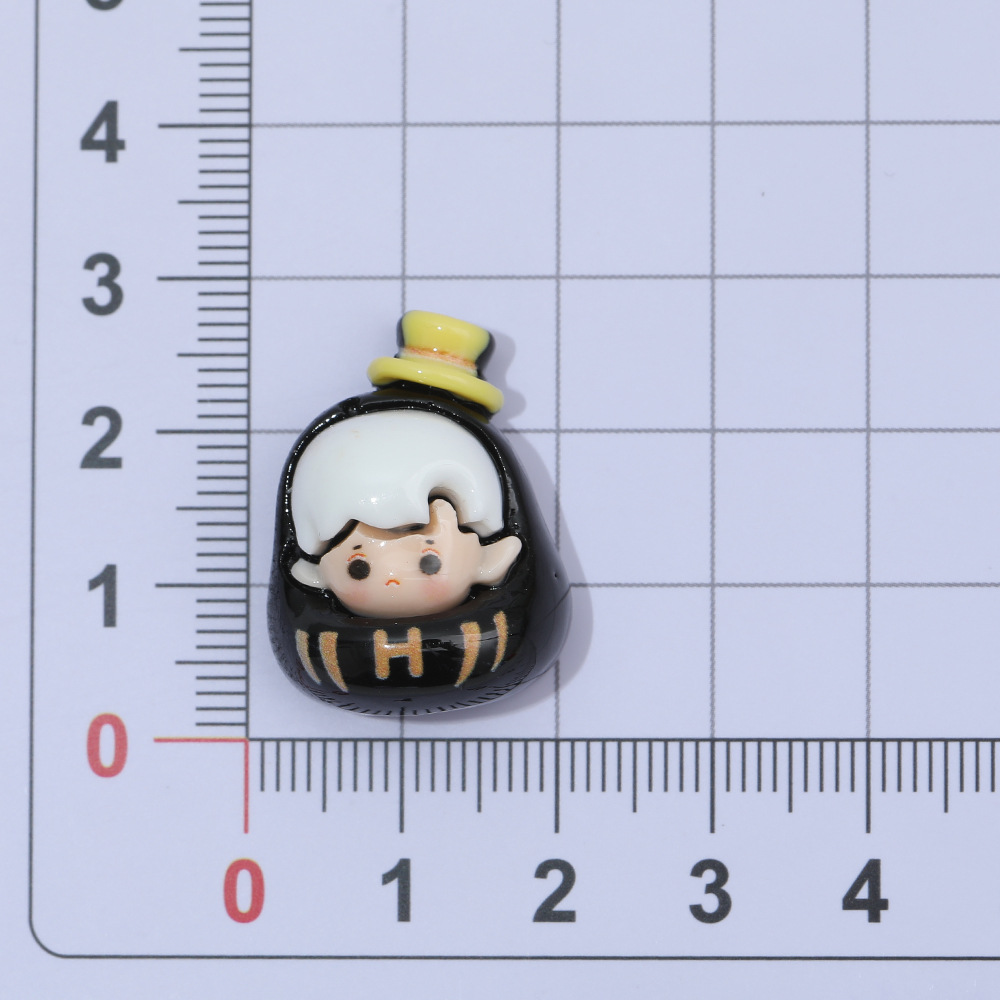 Damo de dibujos animados de grano lindo diy accesorios de resina tridimensional crema pegamento llavero colgante teléfono caso accesorios materiales, etc.