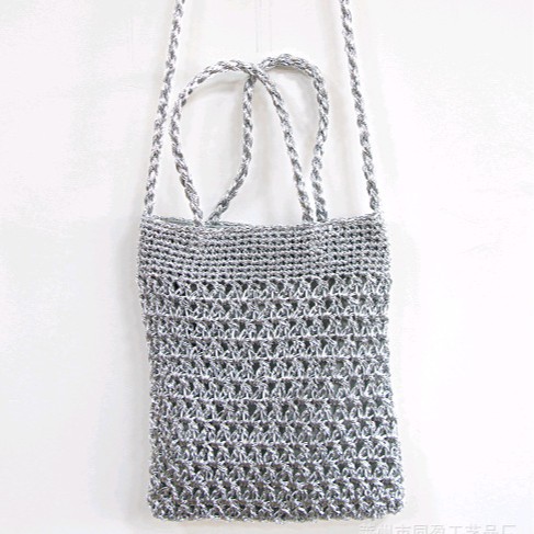 New Luxury Gold And Silver Thread Hand-Woven Women's Shoulder Bag, Handbag, Crossbody Multi-Purpose Bag Wholesale