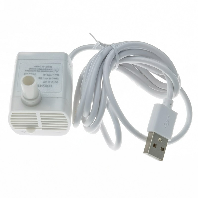 昂特电器2415-12 USB插头5V白色宠物饮水机静音直流无刷微型水泵
