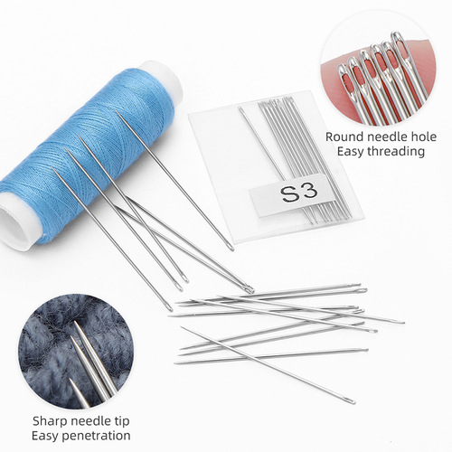 Multi-specification small eye hand sewing needles household sewing nickel plated steel needles cross stitch hand embroidery needles sewing clothes quilt needles