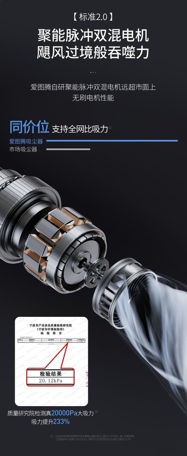 Aitotem M8Pro Second-Generation Car Vacuum Cleaner with Strong Suction, Wireless Handheld Vacuum Cleaner for Cars, Dual-Purpose Blowing and Suction