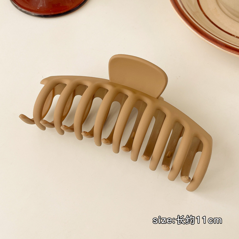 Accesorios para el cabello de pinza de tiburón de acrílico grande de Corea, clip de agarre para el cabello de disco simple, tocado de horquilla de cabeza femenina al por mayor