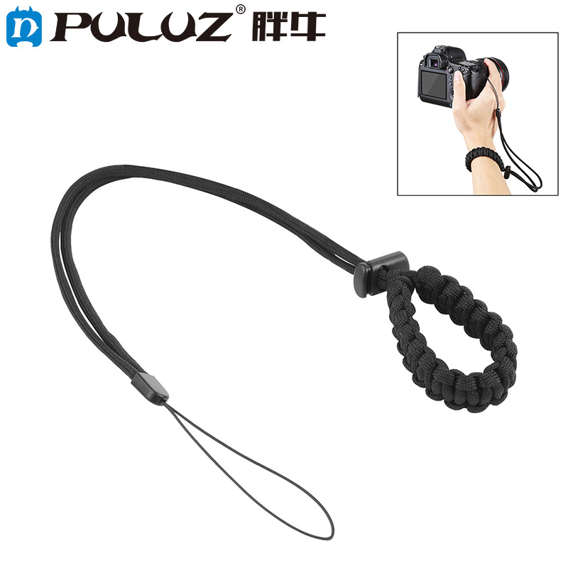 PULUZ fat cow woven camera mobile phone sports bracelet hand-woven camera wrist strap camera strap