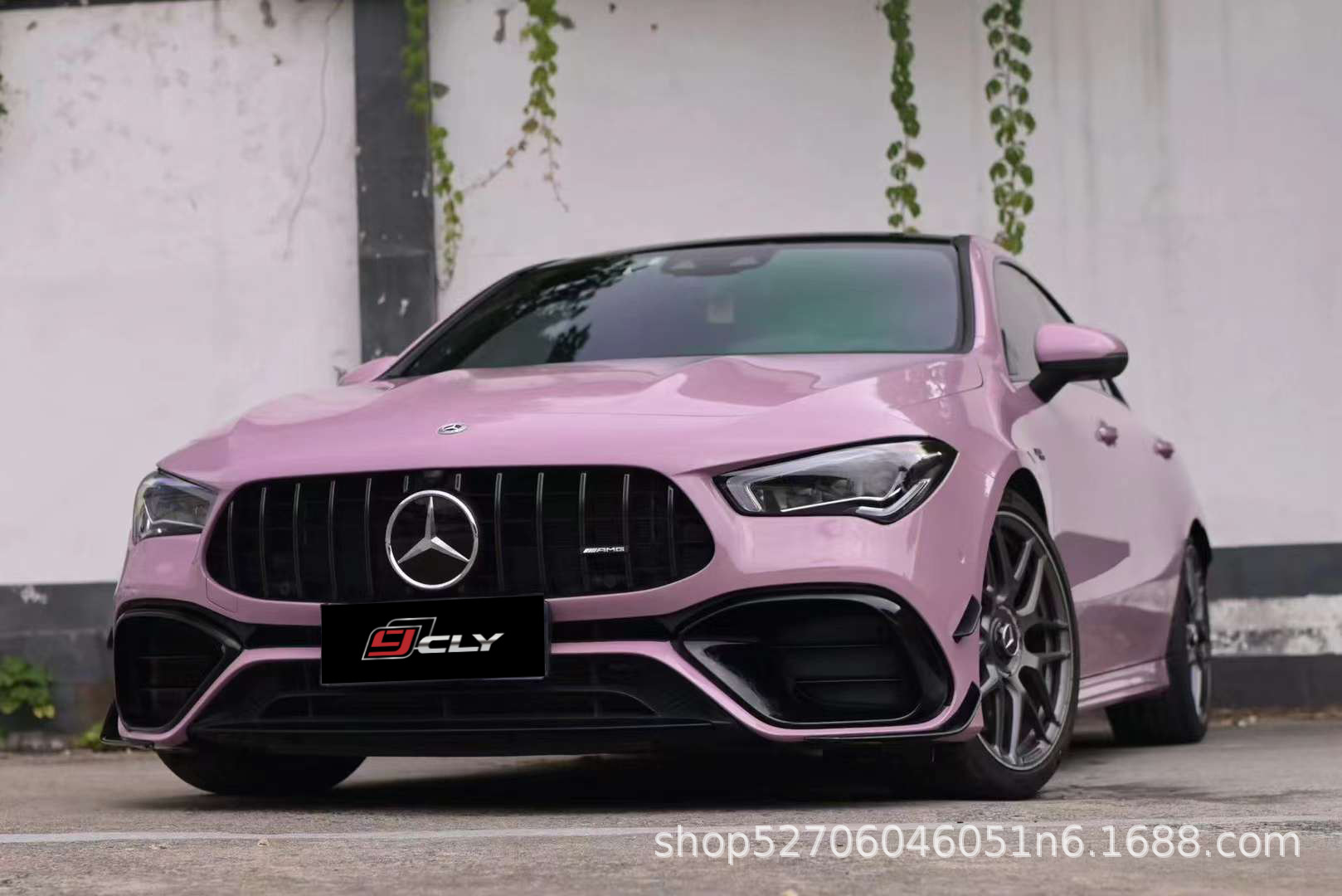 Suitable for Mercedes-Benz CLA(W118)20-23 modified AMG CLA45 front bar, middle net and rear bar, rear lip and tail throat
