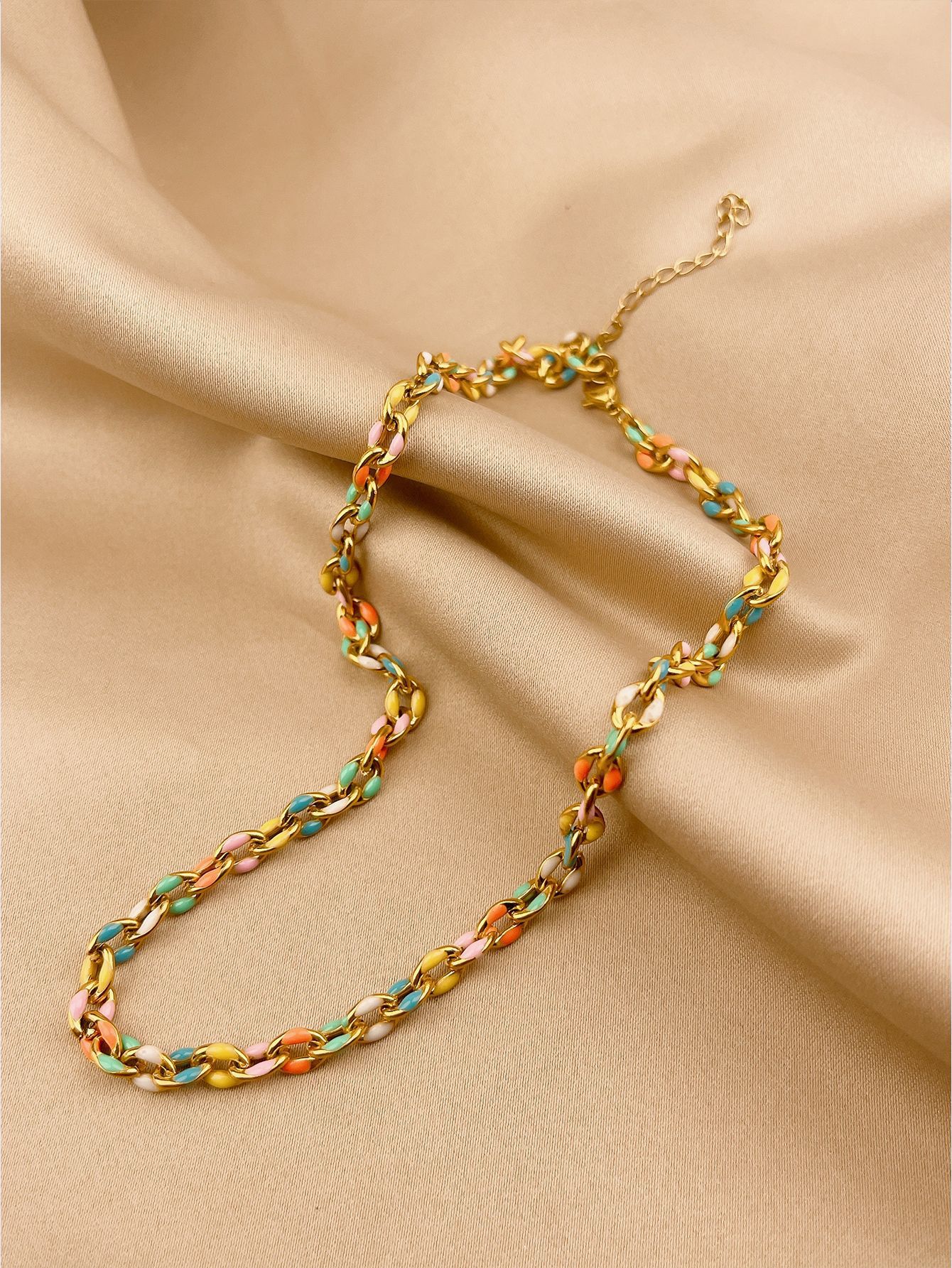 20g Weight Bracelets, Anklet, Necklace Classification 1 Piece, 1 Set Quantity Holiday, Daily Occasion 304 Stainless Steel Material Geometric Pattern Women's Gender Plating Design Casual, Simple Style Style 304 Stainless Steel Casual Simple Style Plating Geometric Bracelets Anklet Necklace 10