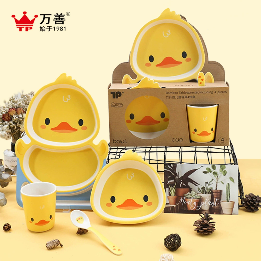 B.Duck, высококачественная милая посуда для кормления, детская тарелка для добавочного питания