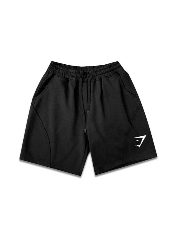 GYMSHARK フィットネス ショーツ メンズ アメリカン レトロ ストレート エッジなし 膝丈 3点パンツ コットン マッスル シャーク|undefined