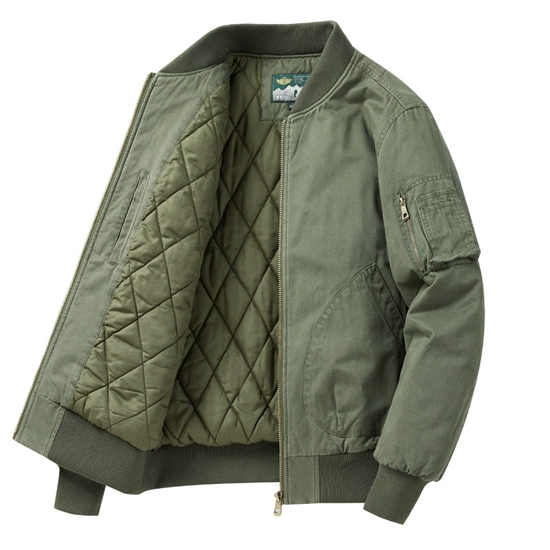 Новая зимняя Летающая куртка с хлопковой подкладкой MA1, мужской свободный комбинезон больших размеров, куртка с хлопковой подкладкой, трендовая теплая куртка с хлопковой подкладкой 8203