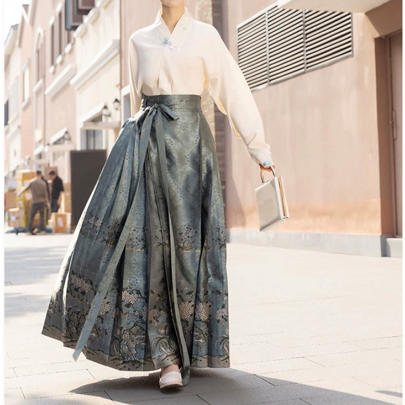 Spring autumn Hanfu, set, 2023