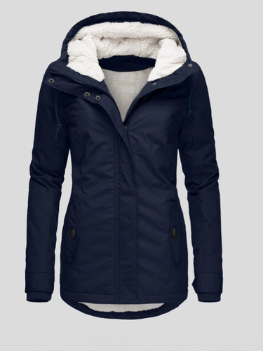 Women's Cotton Parka Western Autumn/Winter New Women's Coat Solid Color Medium Length Commuting Padded Jacket
