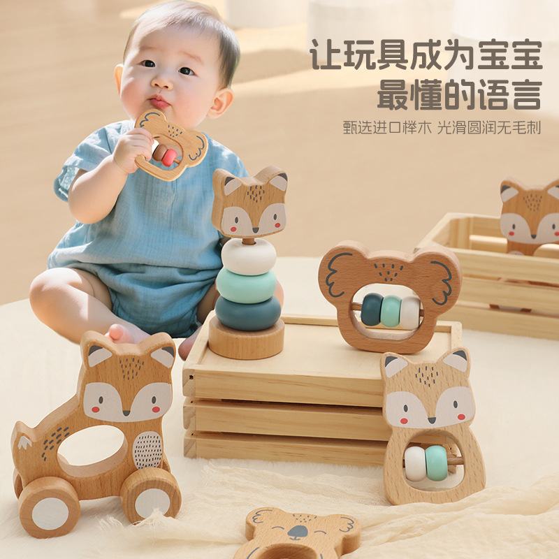 子供の早期教育手掴み知能開発ビルディングブロック車幼児教育啓発おもちゃ新生児ギフト