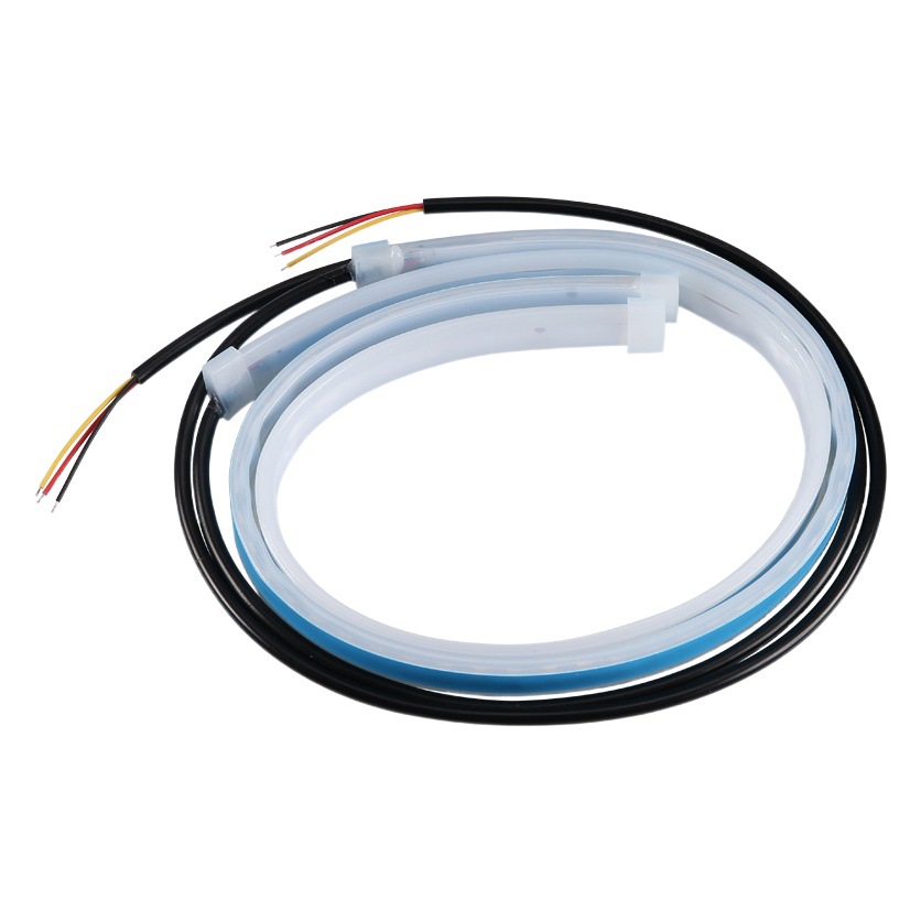 Ultra-Thin Streamer Daytime Running Light Plus Running Water Turn Signal Modified Universal Light Guide Strip Car Decorative Light Strip Led Super Bright