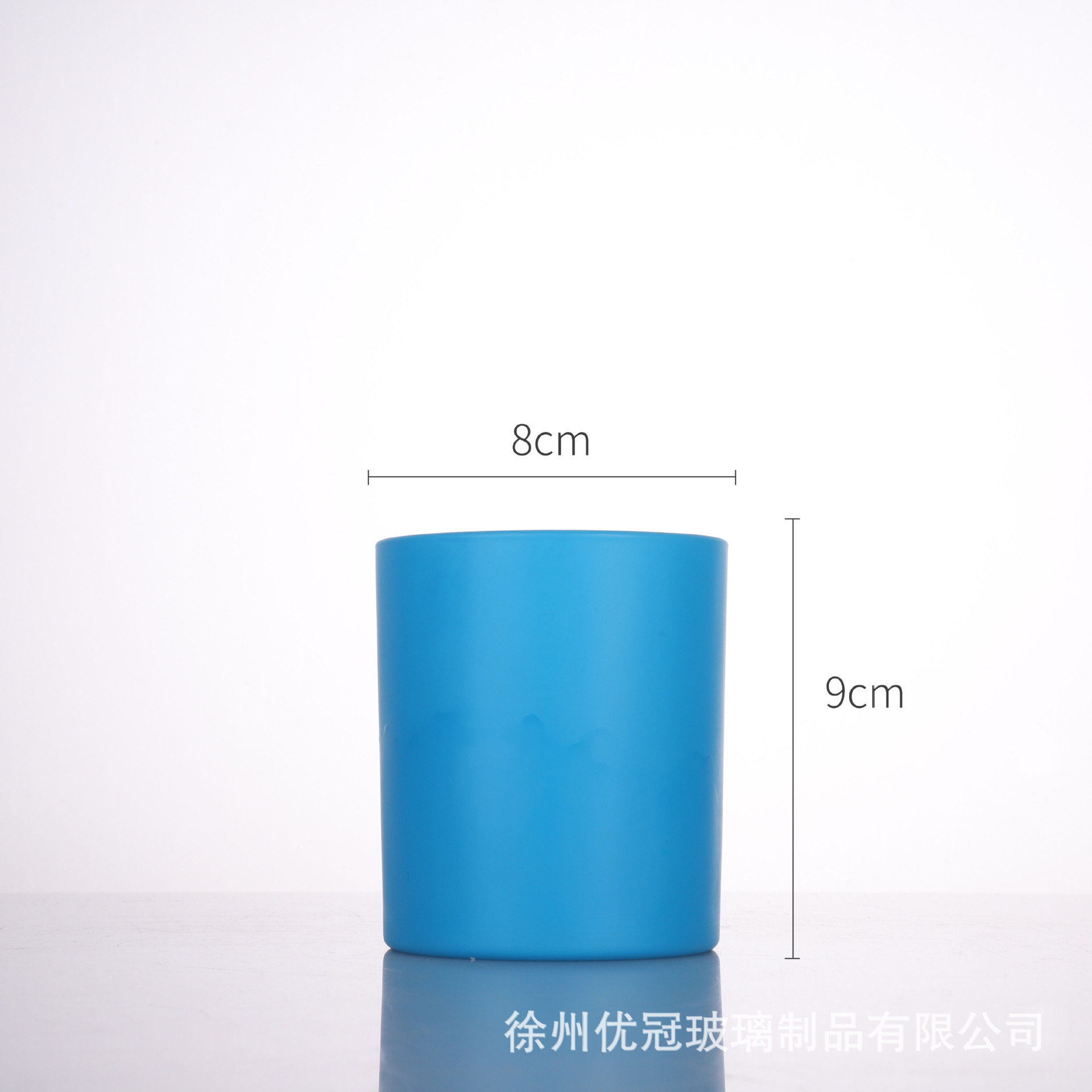 Materiales para hacer velas aromáticas caseras, recipientes de vidrio vacíos esmerilados con tapas, portavelas de vidrio de colores al por mayor, degradado