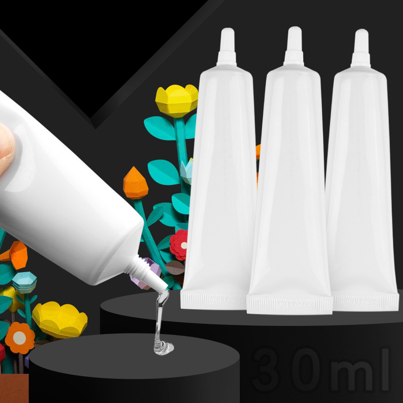 儿童手工DIY模型胶透明酒精胶水折纸干花不织布麻绳30ml酒精胶