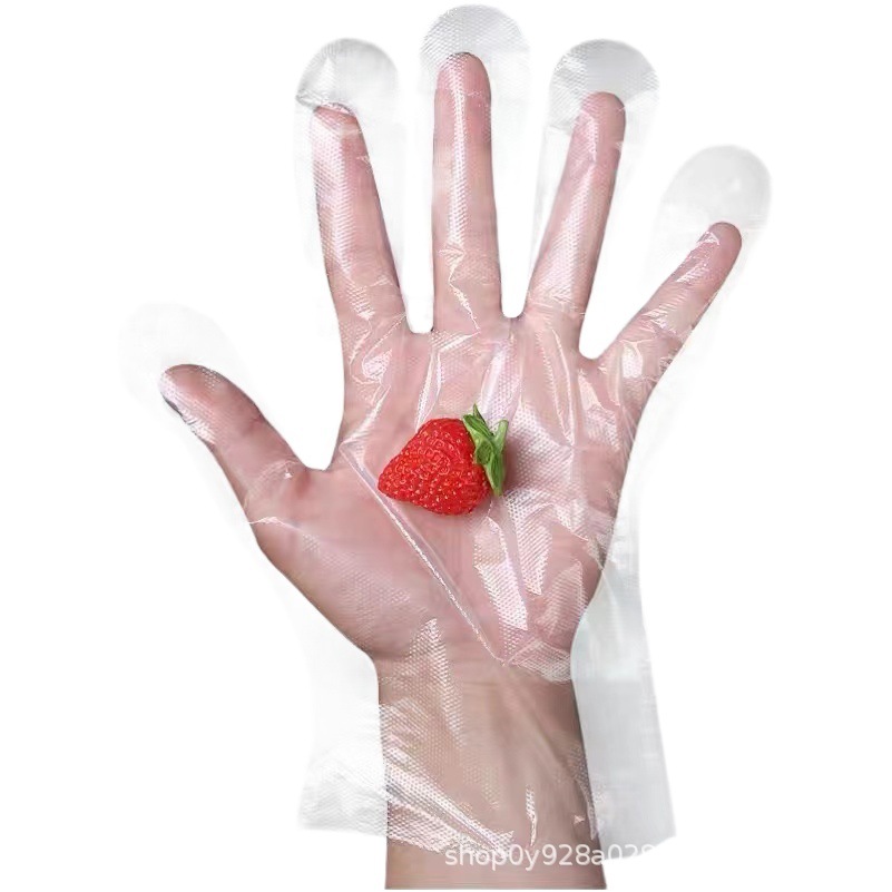 Disposable Gloves, Individually Packaged, Two Pieces Per Pack, Pe Food-Grade, for Catering, Takeout, Crayfish, Fried Chicken, Thickened, Creative Design
