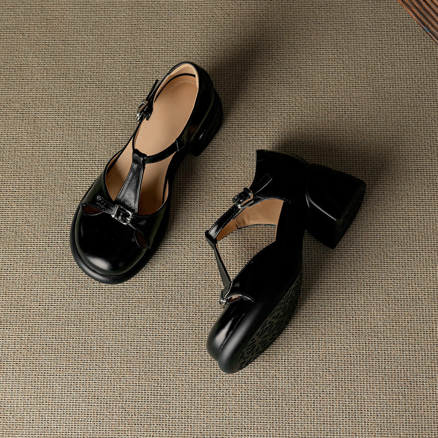 Sandal cao gót nữ mũi nhọn bít đế dày gót 6 cm phong cách đơn giản — đen chi tiết 23
