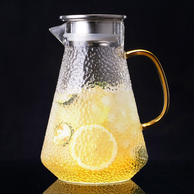 martillo japonés de alto boro tetera de vidrio tetera de té resistente al calor tetera de agua fría de gran capacidad tetera de jugo tetera de té doméstica