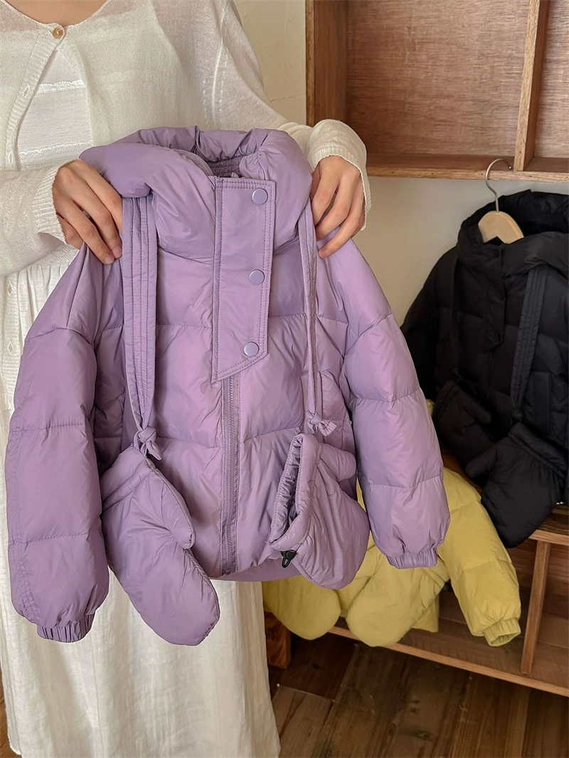 Children's Down Jacket, Teen Girls, Korean-Western Style, Thick Insulated Hoody