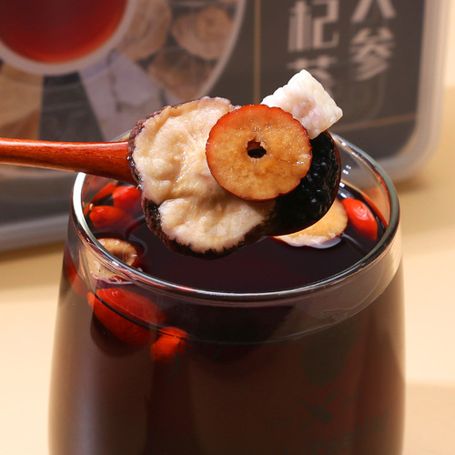 Male flower ginseng, wolfberry tea, maca and polygonatum, mulberry, eucommia and male flower tea combination, ginseng, maca and polygonatum health tea