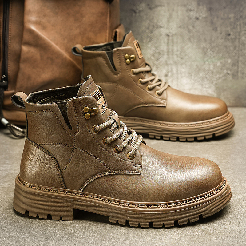 Martin boots para hombre 2025 nueva tendencia de otoño para hombre botas de herramientas de estilo británico de alta gama para hombre