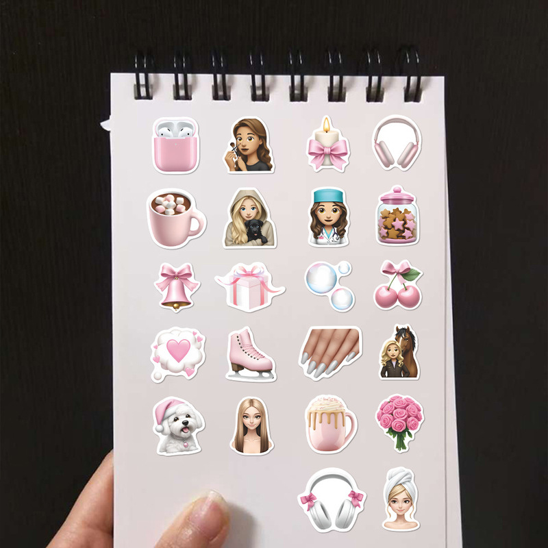 190 枚の白背景アバターステッカー Apple クラシック絵文字表現パック携帯電話ケース iPad ステッカー防水|undefined
