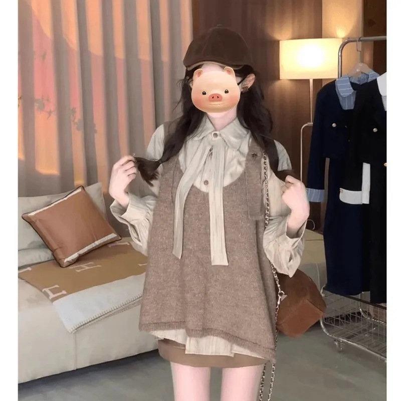스웨터 조끼 [꽃이 엄선한 좋은 품질]