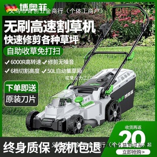 Booffi Lawn Mower Electric Hand Push Lawn Trimmer Small Household Garden Lawn Mower Plug-In Lawn Mower