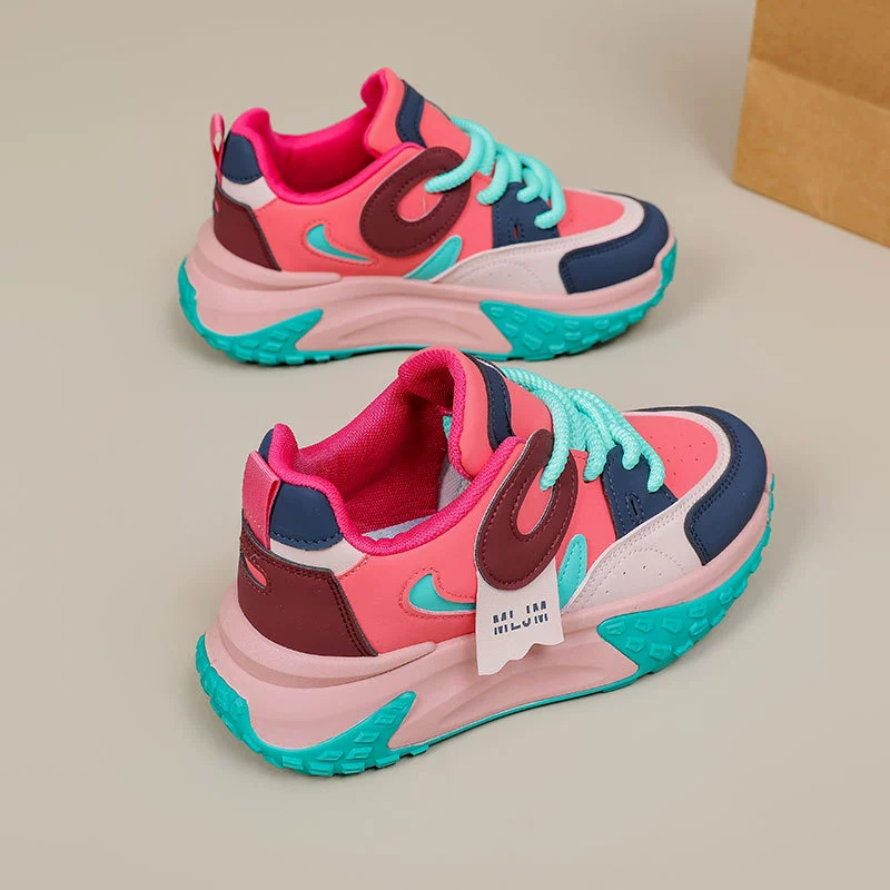 [Maillard daddy shoes women's 2024 spring new Korean version ins female student sports casual shoes thick-soled running shoes]