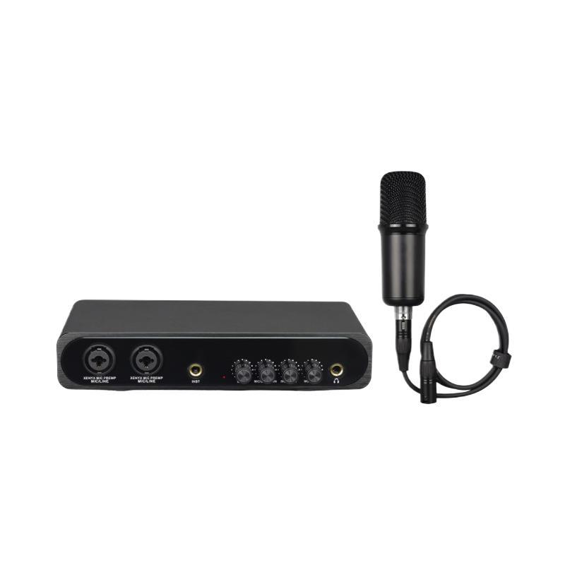Wholesale Driver-Free Mobile Phone Recording Karaoke Live Streaming Sound Card Rechargeable Computer Professional External Sound Card