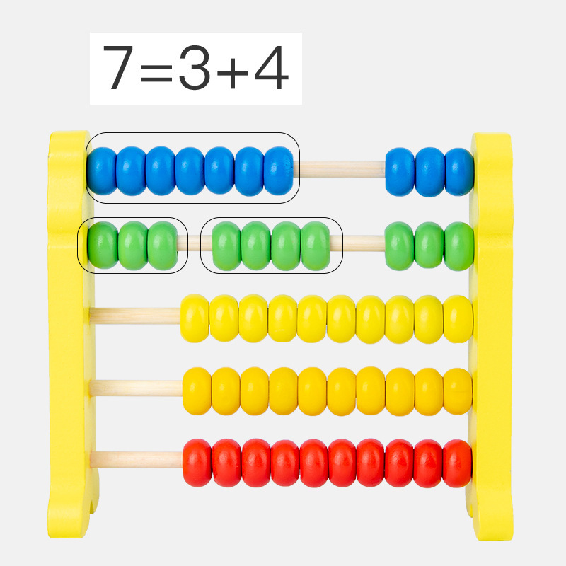 Estante de computación de cinco velocidades juguetes educativos digitales jardín de infantes Estudiantes de escuela primaria que aprenden calculadora Abacus rack enseñanza material didáctico