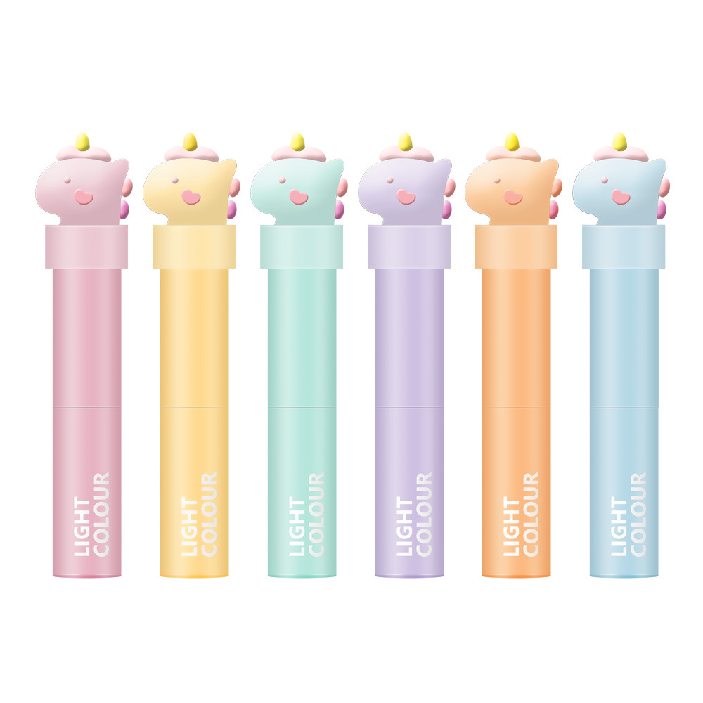 Unicornio puntero de resaltación puntero de marca puntero de mano puntero DIY set graffiti puntero de dibujos animados de alto valor de cara papelería