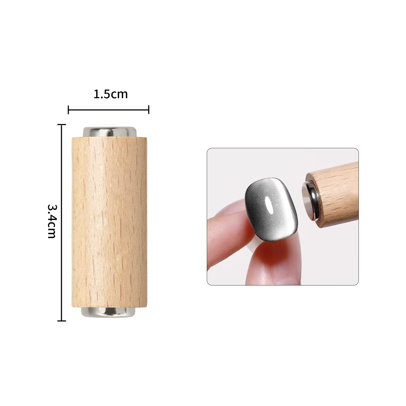 Herramientas para decoración de uñas, imán magnético súper fuerte para ojo de gato con varios estilos, imán para gel de ojo de gato, varita magnética multifuncional pequeña