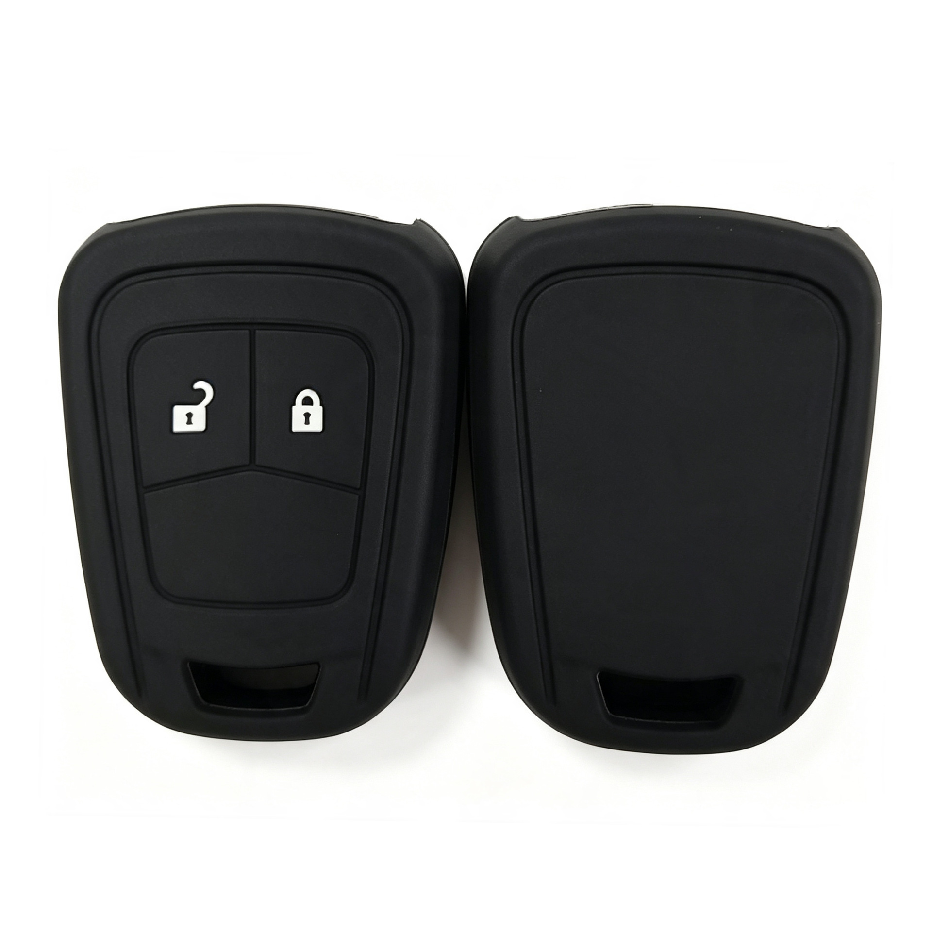Suitable for Opel Aveo and Chevrolet Cruze, silicone key case for flat-key car remote control, protective cover with buckle