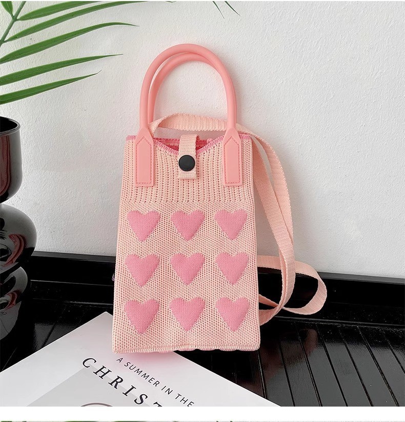 사랑의 휴대폰 가방 핑크