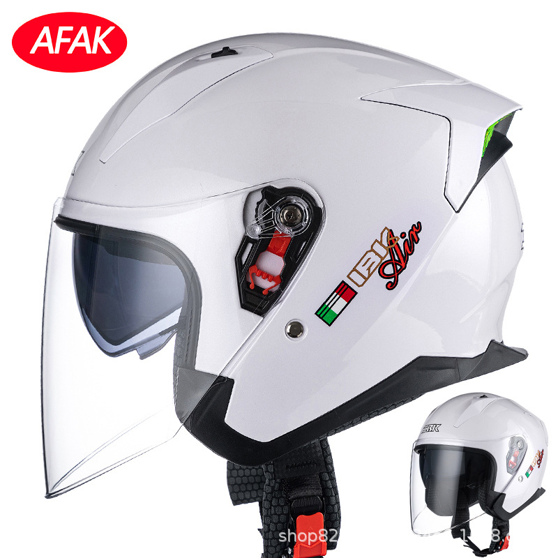Fabricante 3C certificado motocicleta de doble cara espejo casco invierno hombres y mujeres motocicleta eléctrica casco de seguridad medio casco al por mayor