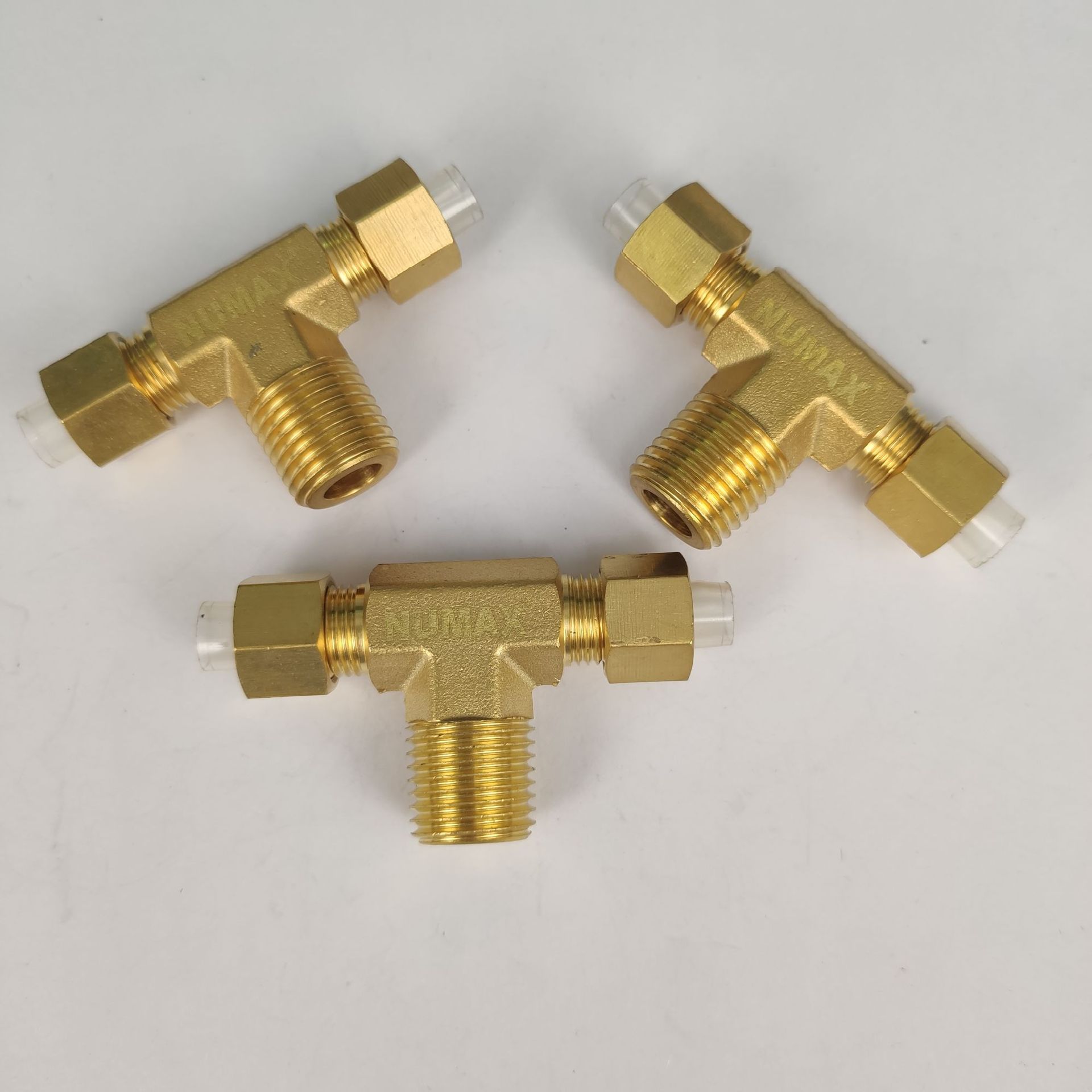 直径φ10mm外螺纹1/4三通卡套接头接头BFT10-02-2 上海强实NUMAX