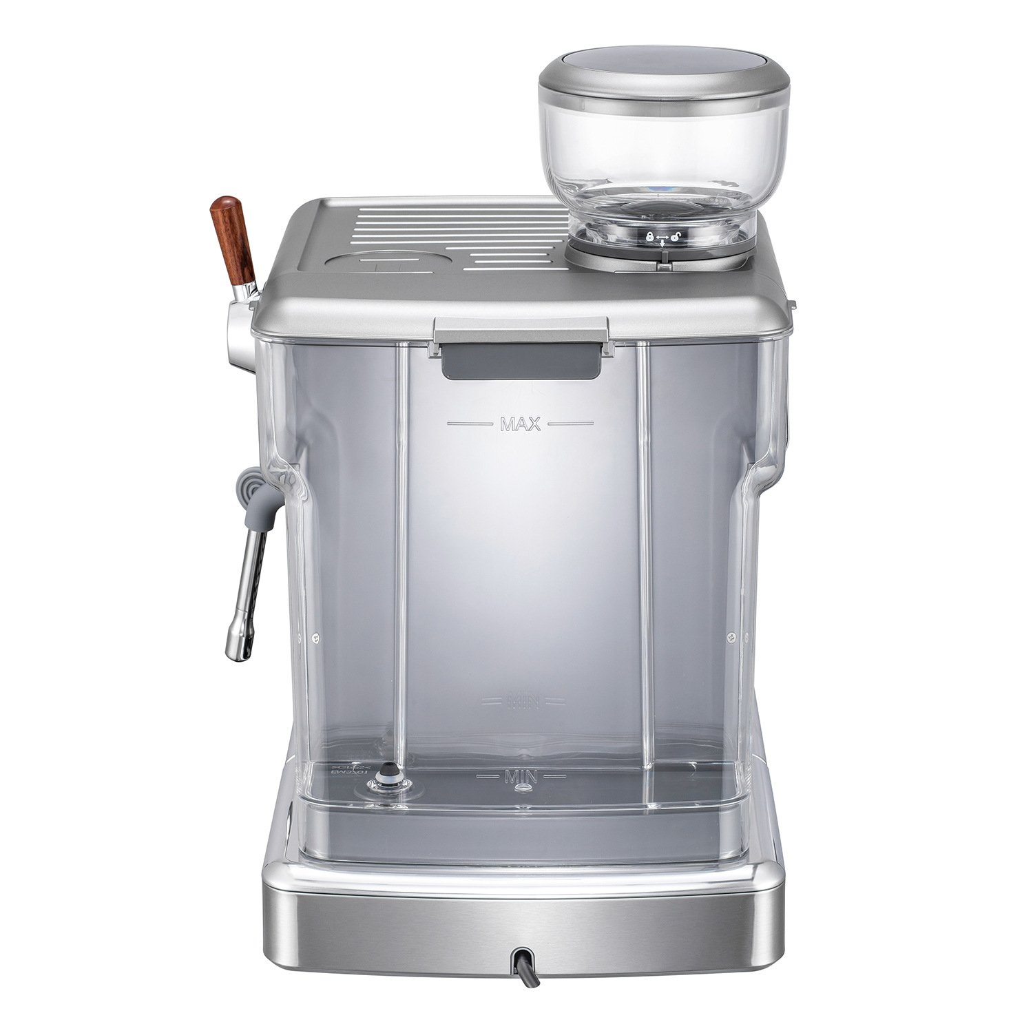 Máquina de café espresso totalmente automática bomba de alta presión con molienda máquina de café espresso italiano moler granos hervir café 2 en 1