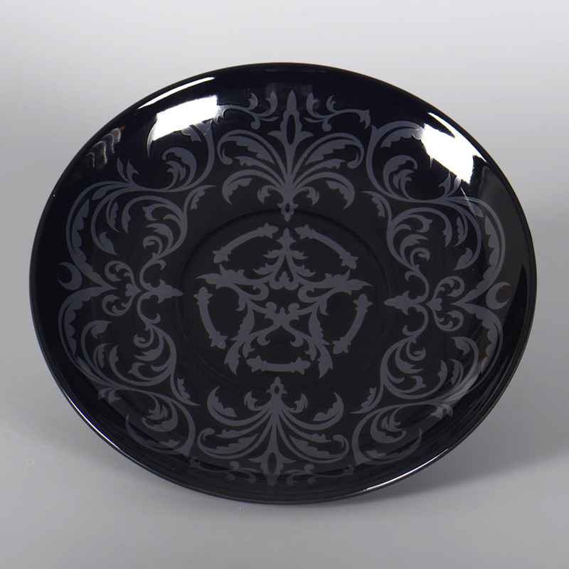 Pequeño plato de murciélago de calabaza de cerámica pintada, cerámica de arcilla de nube blanca, regalo de Halloween, plato de postre de fruta de cerámica