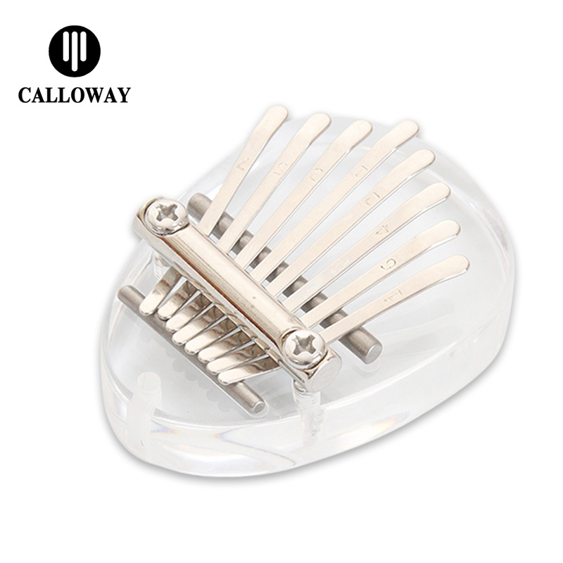 Mini pulgar piano 8 tono kalinba piano mini Kalimba Cristal kalinba piano dedo piano fábrica entrega
