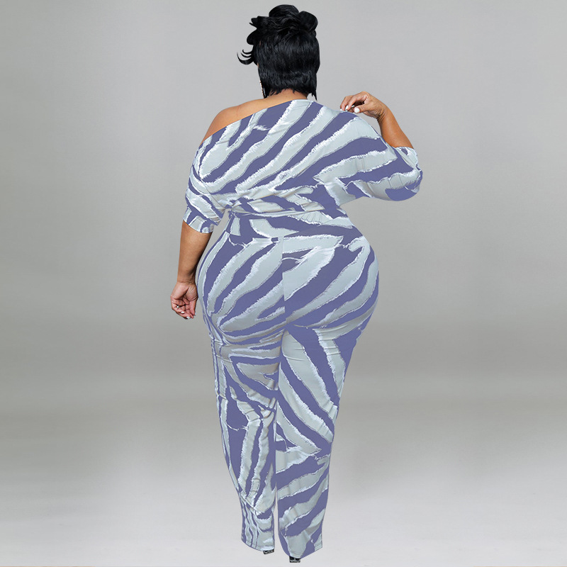 Women's Clothing Plus Size Women's Sexy Off-Shoulder Jumpsuit Long Sleeve For Formal & Casual For Women Plus Size_ecoleips.com